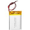 ELLENNE - BATTERIA LIPO DIY 602040-3,7V DC 450mAh CONNETTORI 2P-PH - PROTEZIONE SOVRACCARICO, SCARICAMENTO ECCESSIVO E CORTOCIRCUITO