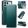 Yunubeyii Cover Libro per Xiaomi Poco F8 Ultra - [Blocco RFID] Luxury PU Leather Portafoglio Card Holder Magnetic Phone Custodia con Kickstand, Cover Protettiva Antiurto, Verde