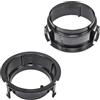 tomzz Audio 2834-007 Anelli per altoparlanti staffe adattatore compatibile con Mercedes Classe E W210 scaffale posteriore per altoparlanti DIN 165mm