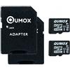 QUMOX 2pcs Pacchetto 16GB MICRO SD MEMORY CARD CLASSE 10 UHS-I da 16 GB HighSpeed Velocità di scrittura 12 MB / s Velocità di lettura fino a 70MB / S