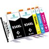 Hyggetech 934XL 935XL Cartucce d'inchiostro Sostituzione HP 934XL 935XL 934 XL 935 XL compatibili con HP Officejet Pro 6830 6835 6230 Officejet 6220 6812 6815 6820