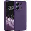 kwmobile Custodia Compatibile con Xiaomi Redmi Note 13 4G Cover - Protezione Back Case Morbida - Silicone TPU Effetto Metallizzato Lilla Metallizzato
