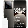 realme GT 7 Pro 5G Smartphone 12+256 GB,Processore Snapdragon® 8 Elite,Ricarica SUPERVOOC da 120 W,Batteria da 6.500mAh,Fotocamera AI Ultra-clear Snap,IP69,Sblocco subacqueoo,Grey(NO ADAPTER)
