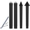Supernight, punta di ricambio per Surface Pen (modello 1776)/ Surface Pro 4 Pen con funzione di inclinazione e 4096 livelli di pressione 4 pezzi HB/HB/2H/H