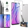 RongZy Schermo LCD Display per Xiaomi Redmi 9/Redmi 9 Prime M2004J19G M2004J19C Touch Screen Assemblea Sostituzione Schermo di Vetro Digitalizzatore con Strumenti(Nero)