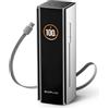 EF ECOFLOW EcoFlow RAPID Pro Power Bank 99.54Wh 300W con Cavo Integrato 140W Caricabatterie Portatile Ricarica Rapida 4 Porte Laptop Power Bank per iPhone 17/16 Series, MacBook, Samsung, iPad, DJI, Steamdeck