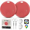 FUYAOSC Air Tracker Android, 2 PCS Smart Tracker Localizzatore Chiavi Compatibile con Trova Dispositivo(Solo Android), Bluetooth Tracker Tag Compatibile per Portafogli,Chiavi,Zaini