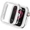 Yolovie Custodia Compatibile per Apple Watch Serie 6 SE 5 4Cassa, operchio Viso Diamanti di Cristallo Bling Strass Lucido, Cornice Protettiva per iWatch Donna Ragazze. 44mm Argentato