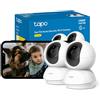 Tapo C200 2-Pack 1080p Pan/Tilt Indoor Camera, Baby Monitor, Rilevamento di movimento, Modalità privacy personalizzabile, conversazione a 2 vie, visione notturna, cloud e archiviazione locale