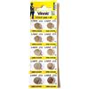 Vinnic Pile alcaline AG8, L1121, LR1120 191, V8GA, per orologi da polso, calcolatrici, giocattoli, laser, orologi, termostati e molti altri dispositivi, confezione da 10