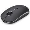 seenda MOU001 Mouse Bluetooth, connessione a 3 dispositivi (USB e Dual Bluetooth), mouse silenzioso wireless con 3 DPI regolabili fino a 2400, design ergonomico, compatibile con Windows, Mac, Android