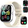 CASCHO Smartwatch Uomo Donna,1.91 Orologio Smartwatch,con Effettua/Risposta Chiamate,100+ modalità Sportive con Sonno/Cardiofrequenzimetro,SpO2,Fitness Tracker,Contapassi,IP68 Impermeabile Smart Watch