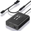 FitDVR Adattatore di alimentazione per dashcam (3 pin) adatto per Volkswagen Porsche Audi Skoda, alimentazione USB con display a LED, collegamento allo specchietto retrovisore, facile da installare D3-021