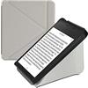 kwmobile Custodia Pieghevole Compatibile con Kobo Libra 2 Cover - Cover Magnetica Pelle PU eReader con Stand - argento