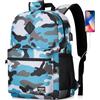 YAMTION 17.3 Pollici Zaino Porta PC Uomo,Zaini Scuola Superiore per Ragazzo Scuola Media Borse Porta Computer Notebook per Viaggi