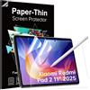 TiMOVO 2 Pezzi Protettori Schermo Carta per Xiaomi Redmi Pad 2 11 pollici 2025, Scrivi e Disegna come su Carta, Antigraffio e Antiriflesso, Pellicola Opaca