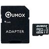 QUMOX, Scheda di memoria, micro SD, 16 GB Classe 10, UHS-I, ad alta velocità, velocità di scrittura 12 MB/s, di lettura fino a 70 MB/s
