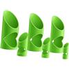 Generic 6x Tagliatubi in Schiuma - Utensile per Tubi - Dima di Taglio per Isolamento Professionale per Ambienti Commerciali, Verde
