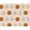 ANLIKY-Pro Carta da Parati Adesiva Girasoli Boho,Beige Chiaro Vintage Fiori Dipinti a Mano 44x600cm,per Camera da Letto,Soggiorno,Cucina,Mobili,Scaffali,Parete Decorativa,Shabby Chic
