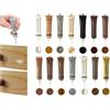 IATAHI Kit Riparazione Legno Stucco,14pcs Kit Per La Riparazione dei Mobili,Kit Riparazione in Laminato,Kit di Riparazione di Pavimenti in Legno,Kit Riparazione Mobili in Legno di Graffi