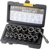 Behogan Set di 14 estrattori per dadi, 6,35 - 19 mm, set di estrattori per dadi e viti danneggiati, arrugginiti