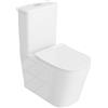 LAVITA TRYTON WC Monoblocco Bianco Con Serbatoio Di Caccia Integrato, Coperchio Automatico, Ceramica Senza Bordo, Ciotola In Piedi
