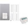Generico KIT CITOFONICO QUADRIFAMILIARE 2 FILI KCA2061A 4 FAMIGLIE CITOFONO 2738WA