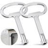 RJLLKD 2pcs Chiave Dell'armadio Elettrico 6mm Lega di Zinc Chiave Della Scatola Elettrica Armadio Chiave Dell'armadio di Controllo Adatto per Quadri Elettrici Armadi di Potenza Armadi Rittal PS Armadi GGD