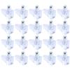 XUXPFJ Ripiani da 5 mm Supporto for mobili in legno Armadietto fisso Staffa for armadio Supporto for mensola Accessori hardware Borchie for mensole Pioli(Transparent)