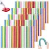 JRSHIRLEYLTD 100 bastoncini per colla a caldo, 7 × 100 mm, per pistola per colla a caldo, multicolore, fai da te per decorazioni, artigianato, 15 colori