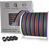 AOTOINK Filo Elettrico RGB Cavo di Estensione a LED da 15M 4 pin 4x0,32mm² Filo AWG 22 per Striscia a LED RGB 5050 3528 2835