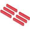 QUARKZMAN 6Pz Porta Bits Plastica Con Innesto Esagonale Custodia Rosso