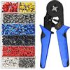 LEVADA PLUS Kit di utensili per crimpatura, pinza crimpatrice con 1200 puntali e terminale (0,08-10 mm²)