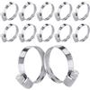 Poppstar 12 Fascette stringitubo in acciaio inox 16-27mm con larghezza banda 9mm, qualità W4