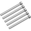 uxcell SKD61 - Set di 5 espulsori dritti, 7 mm di diametro, punzone a punta tonda lunga 100 mm per manutenzione meccanica