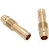 CNCTEC Presa frizione ad aria compressa, diametro 10 mm, 2 connettori NW 7,2 (spina con beccuccio per tubo Ø 10 mm)