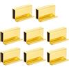 QUARKZMAN 8Pcs Maniglia A Dito In Vetro Da 1.6, Clip Per Porte A Vetro, Maniglia Nascosta Per Cassetti, Armadi, Vetrine, Mobili, Oro
