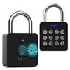 Anweller Lucchetto a combinazione con codice per impronte digitali, biometrico, senza chiave, impermeabile, per recinzioni, cancelli, capannoni, palestra, scuola, armadietti