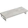 doporro Mensola Sospesa per Lavabo da Appoggio 50x120 cm in Legno Effetto Cemento Chiaro, Consolle da Parete per Bagno con Staffe, Mobile da Bagno Design Industriale Platte02