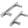 Ludom 2 maniglie per porte in acciaio inox adatte per box doccia e porte in vetro, interasse fori 145 mm