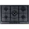 PLADOS Piano cottura a gas 5 fuochi da 75 cm colore Black Matt STAR75 UG70