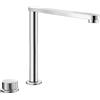 Blanco 516672 Eloscope-F II Rubinetto da cucina, per installazione fronte finestra, cromato