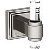 Amerock BH36060CG10 | Gancio singolo per accappatoio in nichel trasparente/spazzolato | Lunghezza 75 mm | Glacio | Gancio per asciugamani per bagno | Hardware da bagno | Accessori da bagno