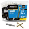 Power Pro 48612 - Viti per legno, 25 x 5,1 cm, per esterni, resistenti alla ruggine, bronzo rivestito in resina epossidica, vasca da 2,3 kg, 415 pezzi