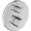 Ideal Standard Ceratherm T100 Termostato per vasca da incasso, rubinetto per vasca con blocco della temperatura a 40°C, termostato per vasca da bagno - Cromo