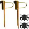 KQDRAVINE Supporto per ombrellone da prato, 2 supporti per ombrellone in metallo, per ombrellone con diametro di 20-35 mm
