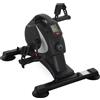 Northio Pedal trainer mini cyclette silenziosa con 8 livelli di resistenza magnetica display LCD trainer gambe portatile con tappetino antiscivolo allenamento senior braccia e gambe pedaliera per casa casa nero Aosom