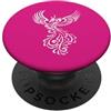 Embercore Tees and Phoenix Arcana Gifts Fictional Phoenix Creatura In Volo Illustrazione Artistica PopSockets PopGrip Adesivo