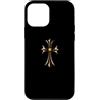 LUKE GALLERY Custodia per iPhone 12 mini The Yellow Shine Diamonds Gold Cross