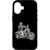 Lincoln Motorcycle Patriotic Merch Store Custodia per iPhone 16 Abraham Abe Lincoln Motociclista Americano USA Papà Uomini